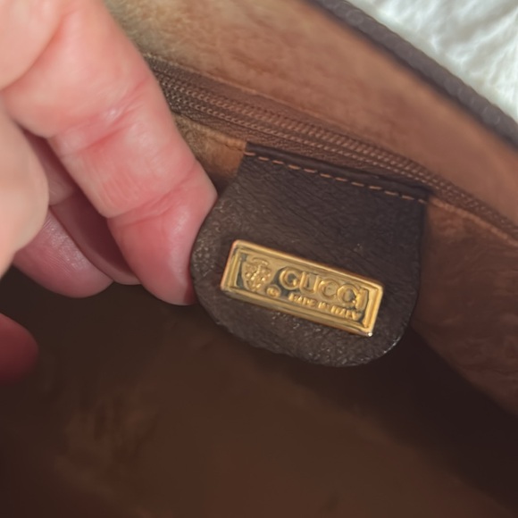 Gucci Vintage 1989 Brown Monogrammed crossbody bag - Picture 14 of 17